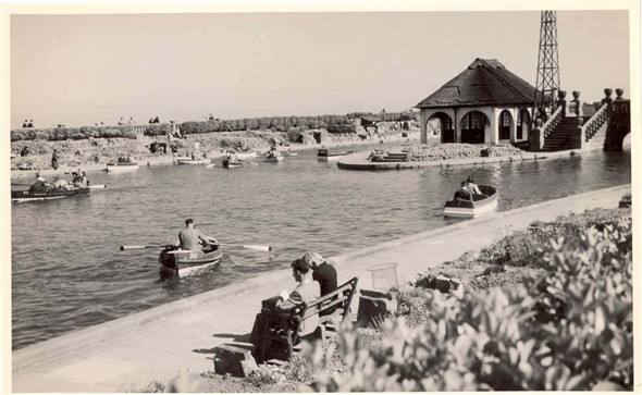 Photo:The Northern Boating Lake, near the Waterways in the 1950's