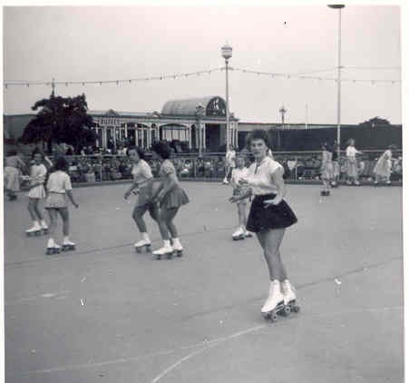 Photo:People Skating at Wellington Pier, c. 1950