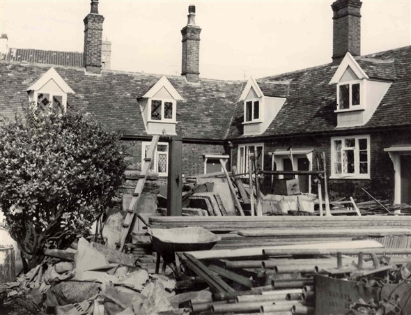 Photo:Building work at the Fisherman's Hospital c.1950s