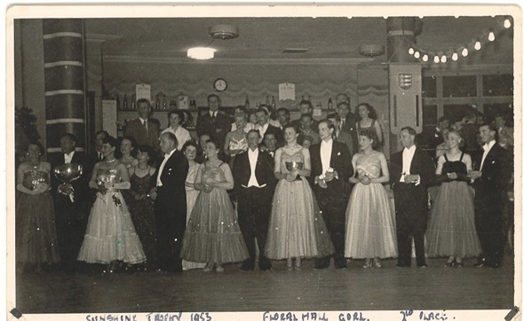 Photo:Cometition dancers at the Floral Hall in 1953