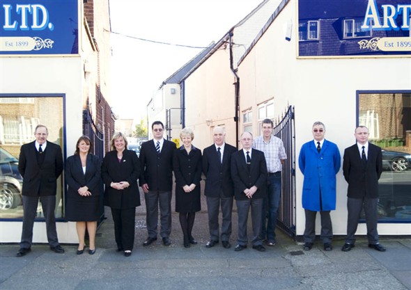 Photo:The staff at Arthur Jary & Sons outside their premises on Northgate Street, Great Yarmouth