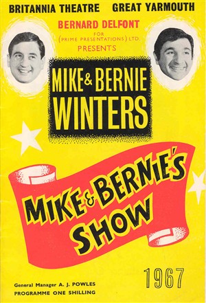 Photo:Britannia Pier theatre programme - Mike & Bernie Winters, 1967