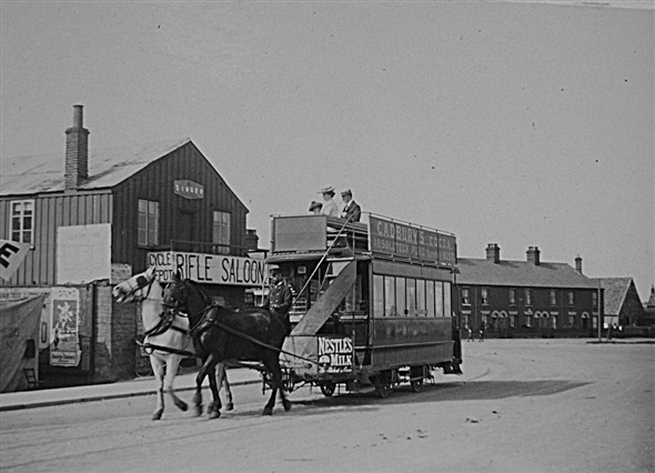 Photo:Horse drawn tram in Gorleston, c. 1903/1904