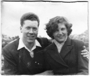 Photo:Eric  Beckett & Doris Stubbs May 1954