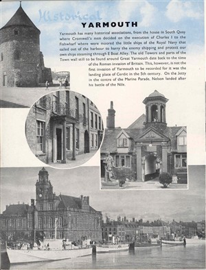 Photo:Photograph of the Official Guide, 'Historical Yarmouth' 1980's