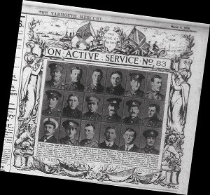 Photo:Men on active military service from Great Yarmouth had their pictures displayed each week in the Yarmouth Mercury.