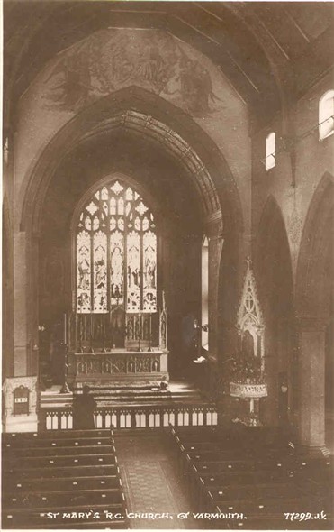 Photo:St Mary's RC Church, posted 1929