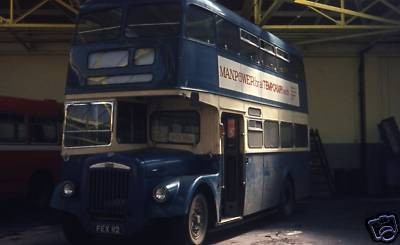 Photo:No 12 (FEX 112) on loan to Eastern Counties Omnibus Company Ltd and pictured inside their former Wellington Road depot