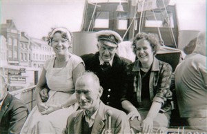 Photo:paul barnard with some of the passengers