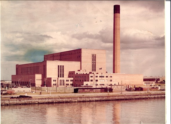 Photo:Colour photograph of South Denes Power Station, used for the cover of the official brochure