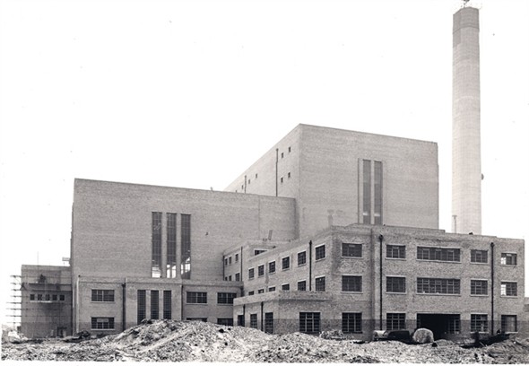 Photo:Photograph of completed South Denes Power Station, 1958