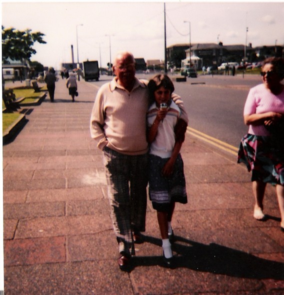 Photo:My Grandad and I (and a mint Cornetto) - Great Yarmouth Seafront 1984