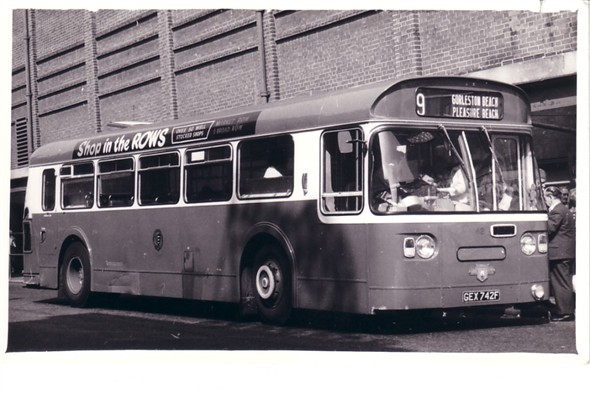 Photo:No 42 (GEX 742F) resting at the Regal bus stand