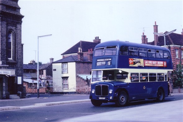Photo:No 37 (BEX 237) passing along Alexandra Road en route to the railway station